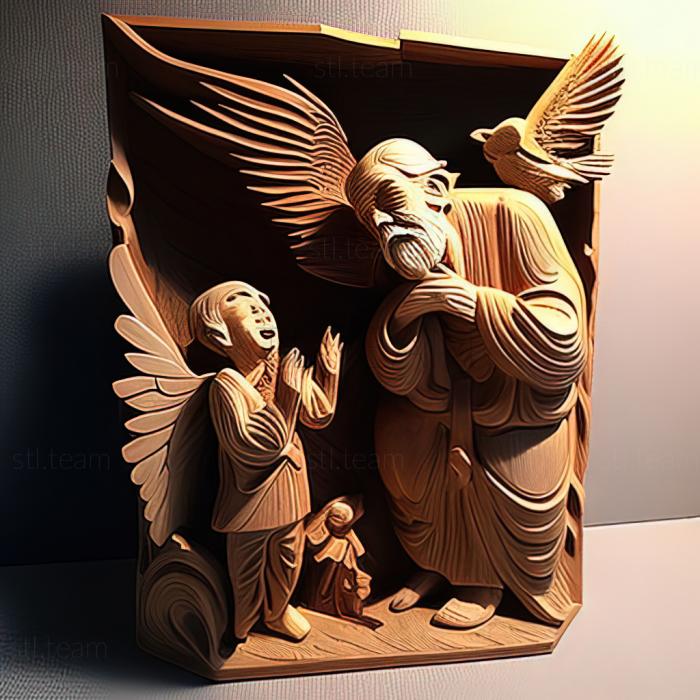 3D модель О крылышках и молитве Старик Хаги и Камоме П. (STL)